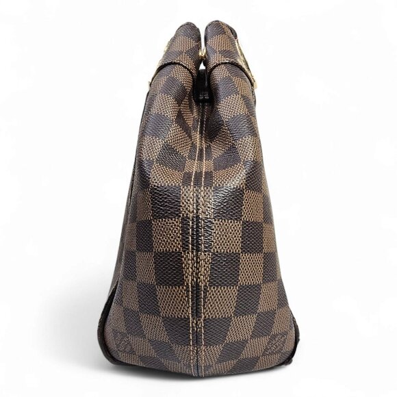 Louis Vuitton Brown Checkered Tote Bag - Picture 10 of 15